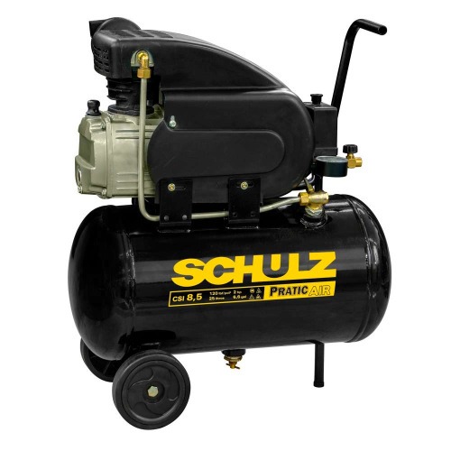 Compressor de ar 8,5 p�s 25 litros 2 hp 120 lbs - Pratic Air CSI 8/25L  110V