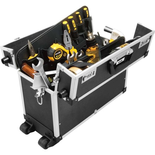 Maleta em pl�stico 455 x 205 x 320 mm para ferramentas com rodas - MF961