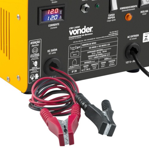 Carregador de bateria portátil 12 volts - CBV1600 110V Carregador de bateria portátil 12 volts - CBV1600 110V