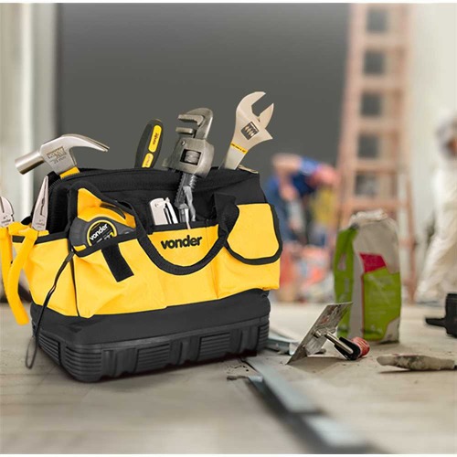 Bolsa de lona para ferramentas 320 x 190 x 280 mm com 18 bolsos - BL 010