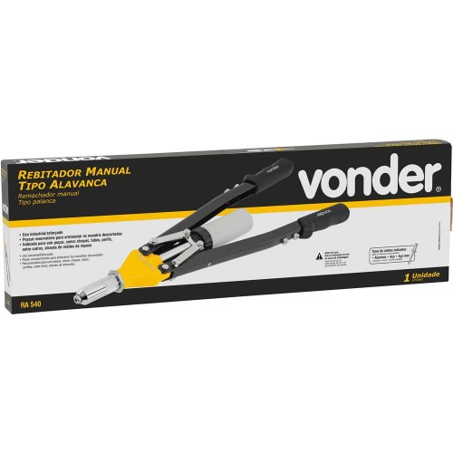 Rebitador manual tipo alavanca para rebites at� 6,4 mm - CONSTRUTOR