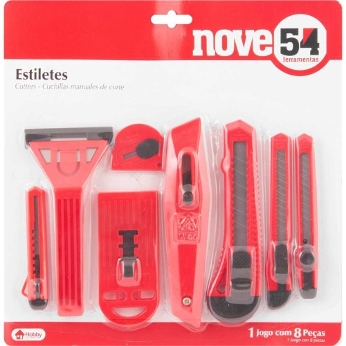 Jogo de estilete com 8 peças Jogo de estilete com 8 peças