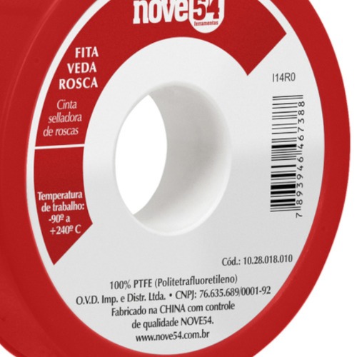 Fita veda rosca 12 mm x 5 metros 10.28.012.005 Fita veda rosca 12 mm x 5 metros 10.28.012.005