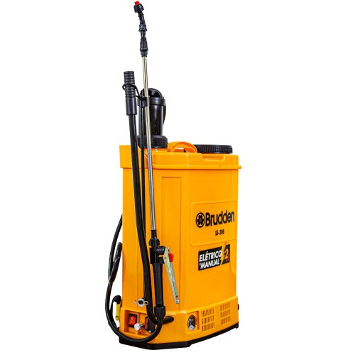 Pulverizador costal a bateria e manual 12V 20 litros com 5 bicos - SS-20B  110V/220V