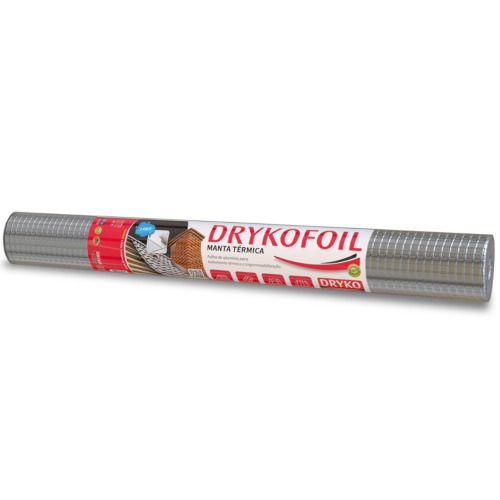 Manta termica para telhado em alum�nio 1 face 1,20 x 20,83m 25m� - DRYKOFOIL