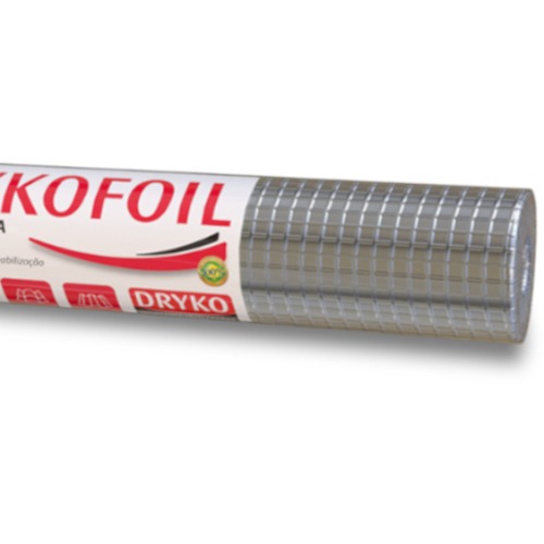 Manta termica para telhado em alum�nio 1 face 1,20 x 20,83m 25m� - DRYKOFOIL