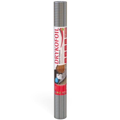 Manta termica para telhado em alum�nio 1 face 1,20 x 41,67m 50m� - DRYKOFOIL
