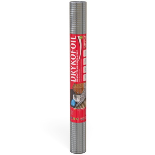 Manta termica para telhado em alum�nio dupla face 1,20 x 20,83m 25m� - DRYKOFOIL