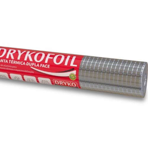 Manta termica para telhado em alum�nio dupla face 1,20 x 41,67m 50m� - DRYKOFOIL