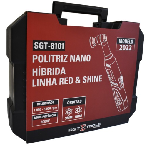 Politriz nano hibrida a bateria 12V com 2 baterias e acess�rios - SGT-8101  110V/220V