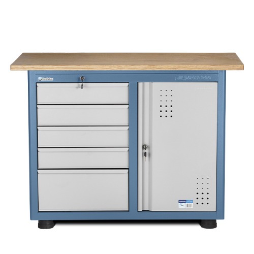 Bancada com 5 gavetas 1 prateleira e 1 porta - 2006