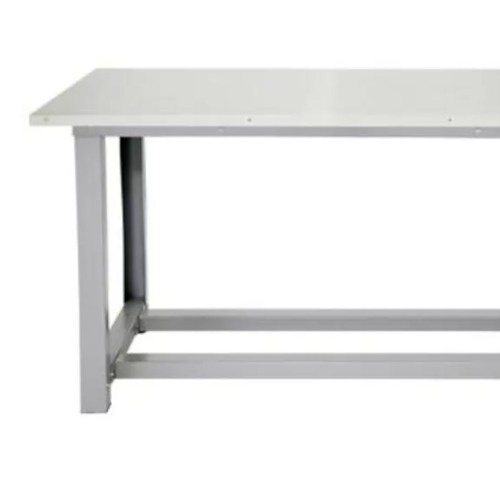 Bancada modular com tampo compensado naval 25 mm chapa inox 1 mm 160 x 73 cm