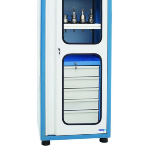 Armário com capacidade para 48 cones 5 gavetas e 2 porta de vidro Armário com capacidade para 48 cones 5 gavetas e 2 porta de vidro