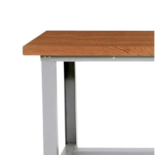 Bancada modular desmont�vel com tampo em madeira angelim bicolado - 1600-MA2