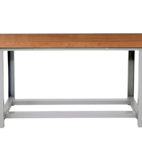 Bancada modular desmont�vel com tampo em madeira angelim bicolado - 1600-MA2