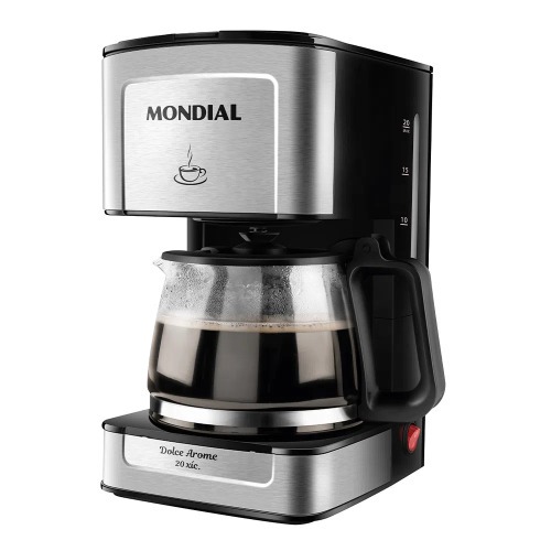 Cafeteira el�trica 550W jarra de vidro 20 x�caras Dolce Arome - C-43-20X-SI  110V