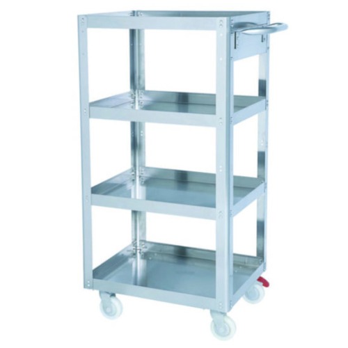 Carrinho para ferramentas aberto em inox c 4 prateleiras Carrinho para ferramentas aberto em inox c 4 prateleiras
