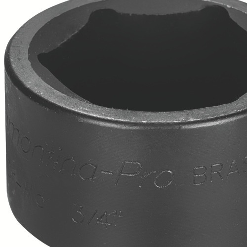 Soquete sextavado de impacto 36 mm encaixe 3/4 Soquete sextavado de impacto 36 mm encaixe 3/4