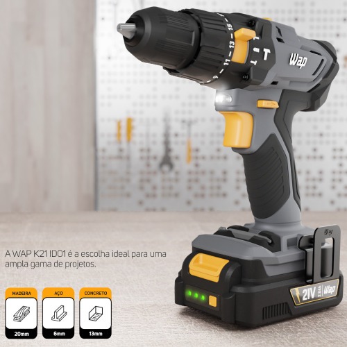 Furadeira Parafusadeira de impacto 3/8 Furadeira Parafusadeira de impacto 3/8