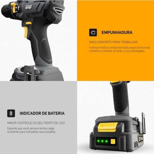 Furadeira Parafusadeira de impacto 3/8 Furadeira Parafusadeira de impacto 3/8