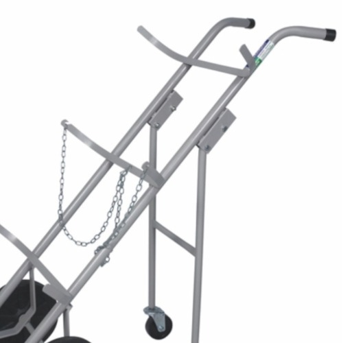 Carro para transporte de oxig�nio e acetileno para 2 cilindros roda maci�a - TM-75