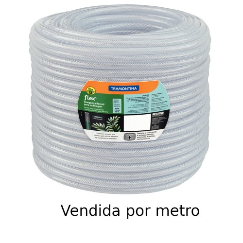 Mangueira cristal refor�ada para jardim de 1/2