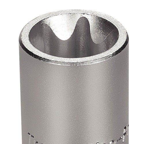 Soquete hexalobular f�mea e-20 encaixe de 1/2