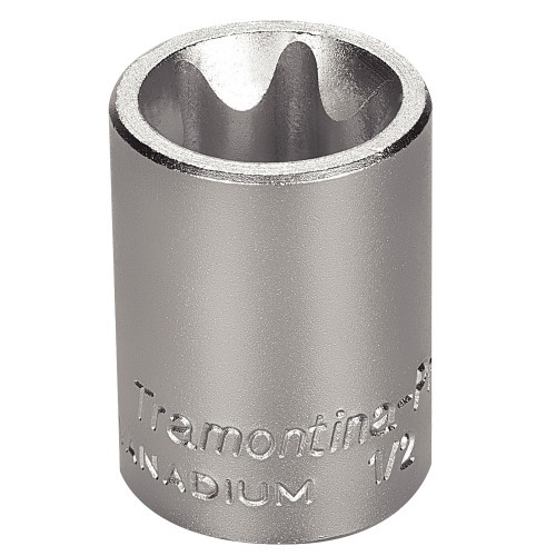 Soquete hexalobular f�mea e-20 encaixe de 1/2