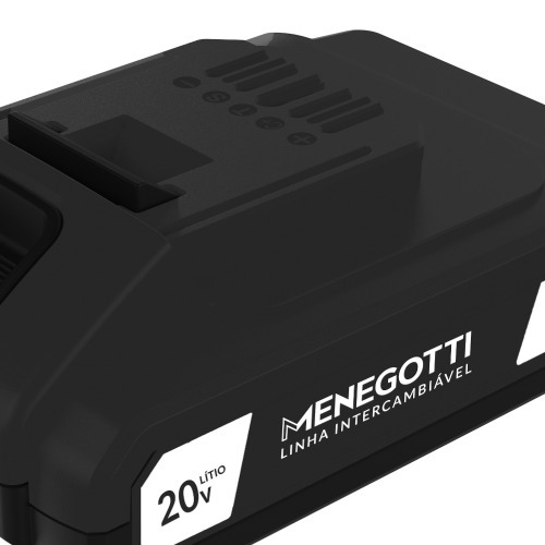Bateria íon de lítio 20V 2,0Ah intercambiável - MBI Bateria íon de lítio 20V 2,0Ah intercambiável - MBI
