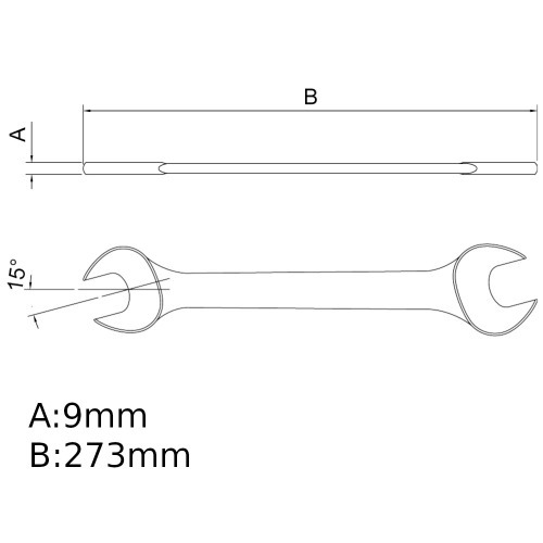 Chave fixa 25 x 28 mm aço cromo vanádio - 44610111 Chave fixa 25 x 28 mm aço cromo vanádio - 44610111