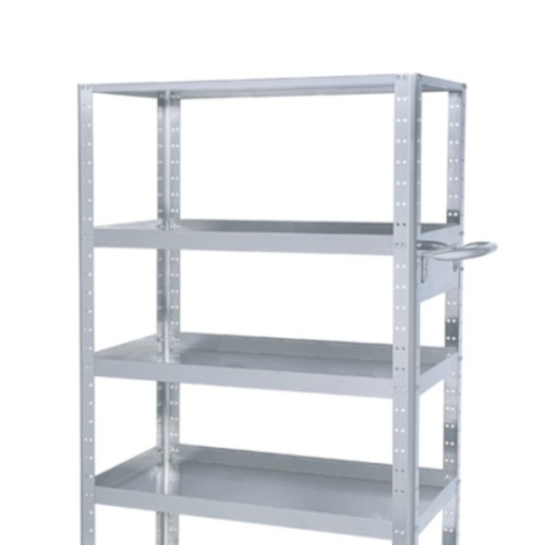 Estante em inox desmont�vel com 5 prateleiras 885 x 485 x 1630 mm