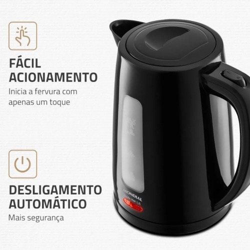 Chaleira el�trica 1,7 litros 1850 watts Pratic Hot - CE-17  110V