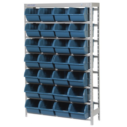 Estante met�lica com 28 gavetas n� 7 azul EM28/7A 