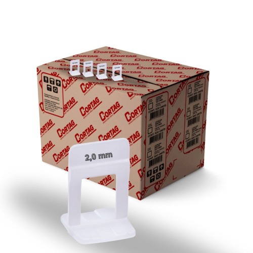 Espaçador e nivelador para piso 2,0 mm com 1000 peças - SLIM Espaçador e nivelador para piso 2,0 mm com 1000 peças - SLIM