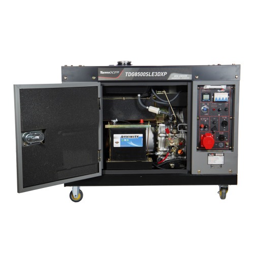 Gerador de energia 7,5 Kva a diesel cabinado trifásico 220V - TDG8500SLE3DXP Gerador de energia 7,5 Kva a diesel cabinado trifásico 220V - TDG8500SLE3DXP