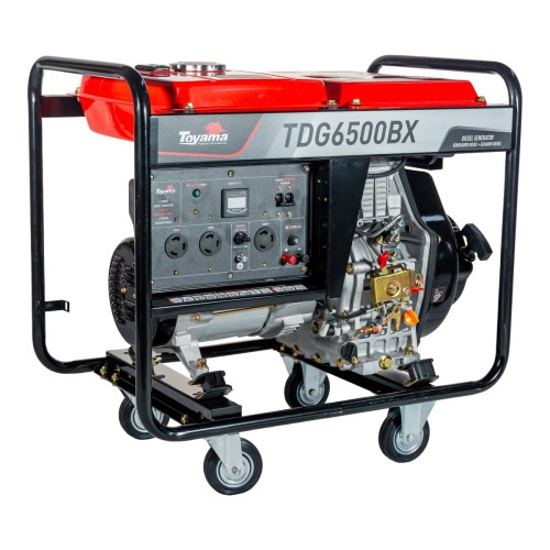 Gerador de energia 5,5 kva a diesel bivolt partida manual - TDG6500BX  110V/220V