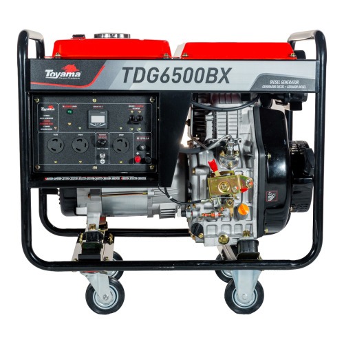 Gerador de energia 5,5 kva a diesel bivolt partida manual - TDG6500BX  110V/220V