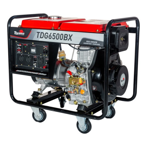 Gerador de energia 5,5 kva a diesel bivolt partida manual - TDG6500BX  110V/220V