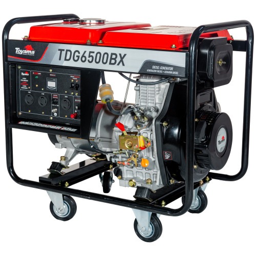 Gerador de energia 5,5 kva a diesel bivolt partida manual - TDG6500BX  110V/220V