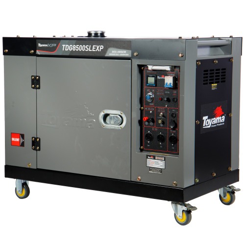 Gerador de energia 7 Kva a diesel cabinado bivolt partida el�trica com AVR - TDG8500SLEXP
