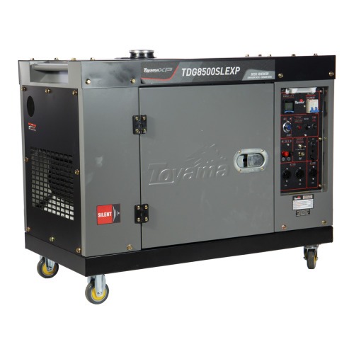 Gerador de energia 7 Kva a diesel cabinado bivolt partida el�trica com AVR - TDG8500SLEXP