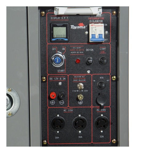 Gerador de energia 7 Kva a diesel cabinado bivolt partida el�trica com AVR - TDG8500SLEXP