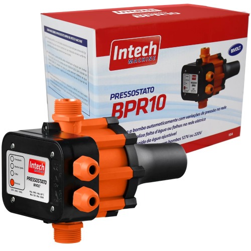 Controlador automático de pressão para bomba d'água - BPR10 110V/220V Controlador automático de pressão para bomba d'água - BPR10 110V/220V
