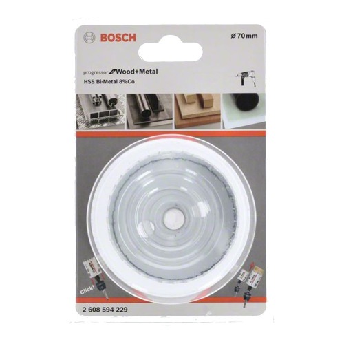 Serra copo bimetal 70mm para madeira e metal -Progressor