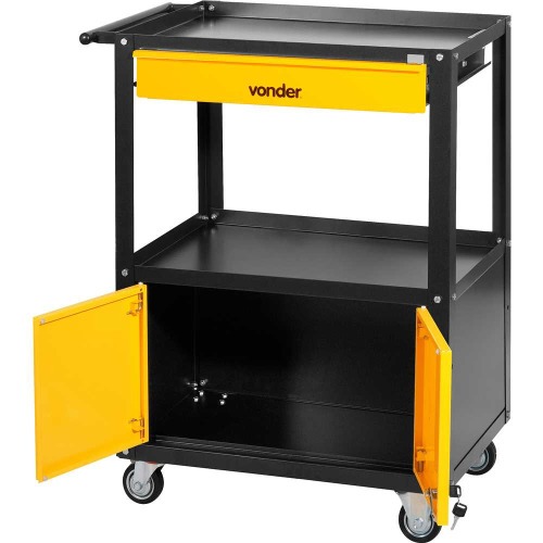 Carrinho para ferramentas desmontável com 1 gaveta Carrinho para ferramentas desmontável com 1 gaveta
