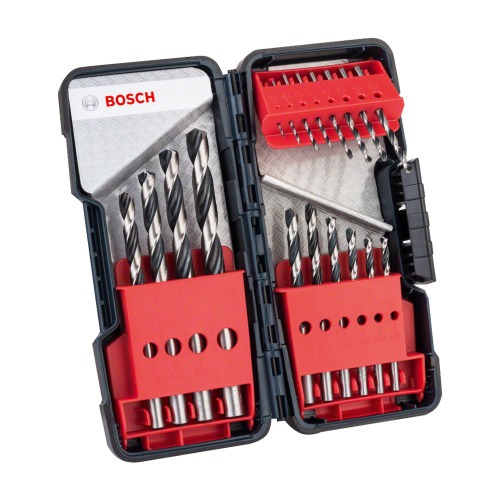 Jogo de brocas para metal 1 a 10 mm 18 peças com estojo - HSS-PointTeQ Jogo de brocas para metal 1 a 10 mm 18 peças com estojo - HSS-PointTeQ