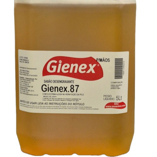 Sab�o desengraxante para remo��o de graxas 5 litros - 87