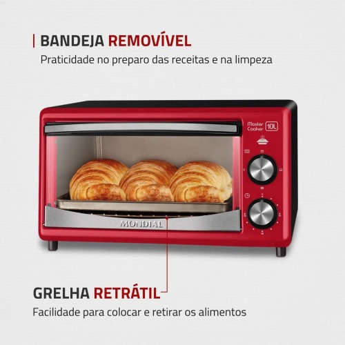 Forno elétrico 650 watts 10 Litros Master Cooker - FR-20 110V Forno elétrico 650 watts 10 Litros Master Cooker - FR-20 110V
