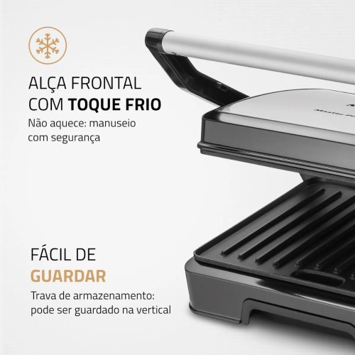 Sanduicheira Grill antiaderente 1000W Press duo 180-PG -01-180  110V