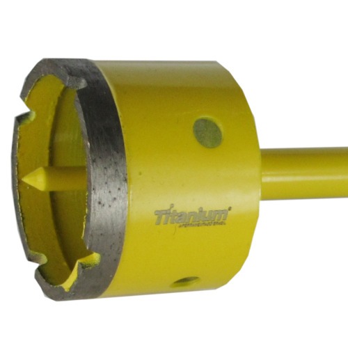 Serra copo diamantada 60 mm com haste encaixe 3/8